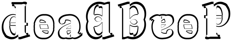 Ambigram for deadbeef in Scheherazade-bold
